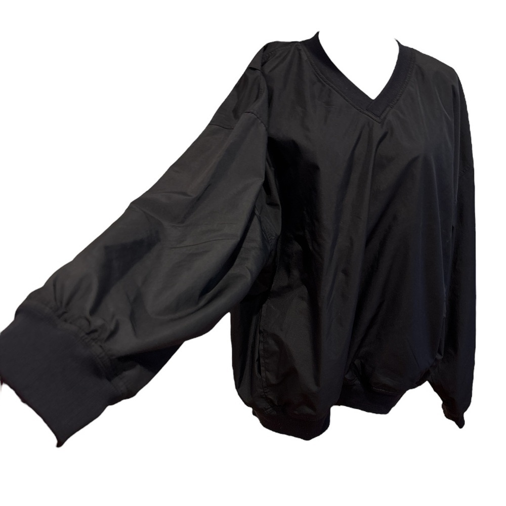 90s ACUITY BLACK LIGHTWEIGHT GOLF PULLOVER LIGHTWEIGHT SHIRT SHACKET SZ L